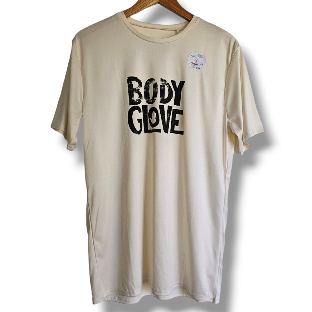 Body Glove Rash Guard Mens Size M Short Sleeve Swim Shirt UPF 50 Protection NEW